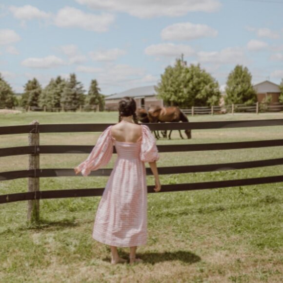 NEW Umgee Women's Chambray Floral Embroidered Off Shoulder Tunic Dress Small - Picture 6 of 6